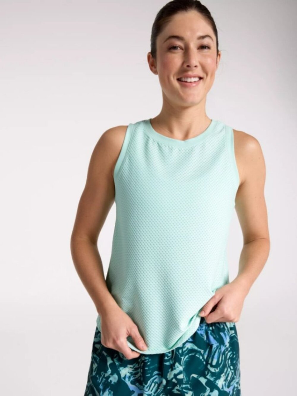 Calia Women's Renew Arches Mesh Tank in Pistachio Mint size XS NWT
